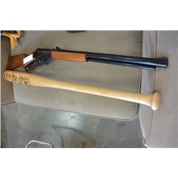 DAISY RED RYDER AIR RIFLE AND CARVED BAT