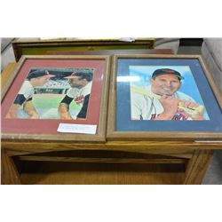 TWO SIGNED BASEBALL PICTURES LARRY ROBINSON AND OTHER