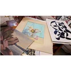 LOT OF WATER COLOUR UNFRAMED PIECES