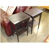 Image 1 : PAIR OF BLACK 1 DRAWER NIGHTSTANDS