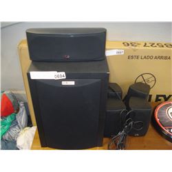 AS NEW POLK AUDIO RM6750 5.1 HOME THEATRE SPEAKER SYSTEM RETAIL $599, TESTED, WORKING