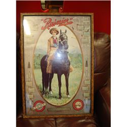 VINTAGE RAINIER BEER HORSE CALENDAR