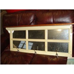 MIRRORED COAT HANGER SHELF