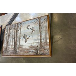 LARGE 5 X 4 FT OIL ON CANVAS BY LETTERMAN