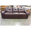Image 1 : RED LEATHER SOFA