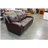 Image 3 : RED LEATHER SOFA