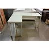 Image 2 : NEW ASHLEY FURNITURE MODERN WHITE AND GLAZED GLASS TOP L SHAPED DESK RETAIL $899