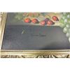 Image 2 : OIL ON CANVAS SIGNED BY FRANK LEAN IN GILT FRAME WINE AND GRAPES