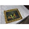 Image 3 : OIL ON CANVAS SIGNED BY FRANK LEAN IN GILT FRAME WINE AND GRAPES