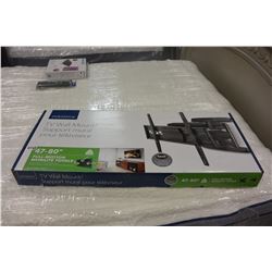 NEW OVERSTOCK INSIGNIA 47-80 INCH FULL MOTION TV WALL MOUNT, COMPLETE, UP TO 110 LBS