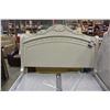 Image 3 : NEW ASHLEY SIGNATURE KINGSIZE WHITE CARVED SLEIGH BEDFRAME RETAIL $2999