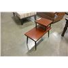 Image 1 : MID CENTURY MODERN BROWN SIDE TABLE