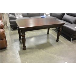 NEW ASHLEY SIGNATURE CONTEMPORARY DARK FINISH TALL COFFEE TABLE RETAIL $699