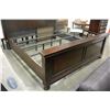 Image 5 : FLOOR MODEL ASHLEY SIGNATURE KINGSIZE DARK FINISH PANEL BEDFRAME RETAIL $2300