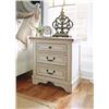 Image 2 : NEW ASHLEY SIGNATURE KINGSIZE RUSTIC BEDFRAME AND 2 MATCHING NIGHSTANDS WITH POWER/USB RETAIL $3830
