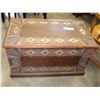 Image 4 : HAND CARVED STORAGE TRUNK