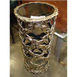 DESIGNER GLASS TOP 4FT PEDESTAL