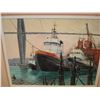 Image 2 : ORIGINAL PAINTING BY OTTO JEGODTKA TUG BOATS ON THE FRASER RIVER