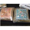 Image 1 : TWO EMBROIDERED THROW PILLOWS