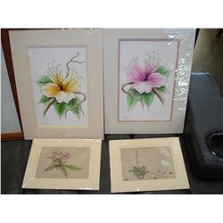 LOT OF WATER COLOR PAINTINGS