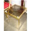 Image 1 : METAL GLASS TOP END TABLE