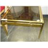 Image 2 : METAL GLASS TOP END TABLE