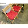 Image 2 : TWO WOOD FOLDING CHAIRS