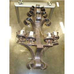 RUSTIC WROUGHT IRON WALL LIGHT