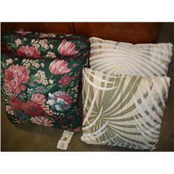 FOUR THROW PILLOWS