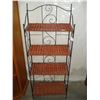 Image 1 : FOLD AWAY METAL AND WICKER SHELF