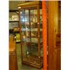 Image 2 : OAK FINISHED DISPLAY CABINET