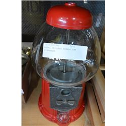 METAL IN GLASS BUBBLE GUM DISPENSER