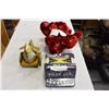 Image 1 : KIDS ACCORDIAN METAL CHICKEN TOY AND BEAR
