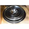Image 2 : 14 VARIOUS SIZE METAL MIXING BOWLS
