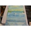 Image 2 : LOT OF ACRYLIC PAINTINGS ON BOARD