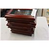 Image 2 : 5 MAHOGANY CASES 4 PIECE PENCIL SETS