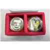 Image 2 : 2 SILVER COAT OF ARMS MEDALS