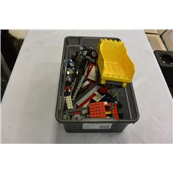 SMALL BIN OF LEGO