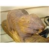 Image 3 : 2 WOOD CARVINGS - BEAVER AND MAN