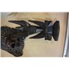 Image 3 : CARVED MASK AND FIGURE