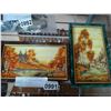 Image 1 : TWO SMALL PICTURES MADE FROM RUSSIAN FIRE AGATES