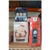 Image 1 : CHRISTMAS COOKIE JAR AND NATIVITY FIGURES AND SNOWMAN LANTERNS
