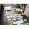 Image 1 : LOT OF CANVAS PAINTINGS