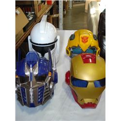 4 SUPERHERO HELMETS