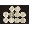 Image 2 : 10 ASSORTED 1940'S MERCURY DIMES