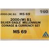 Image 3 : 2000 (W) AMERICAN SILVER EAGLE ANACS MS69