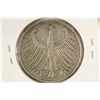 Image 2 : 1964-F GERMAN SILVER 5 MARKS .2250 OZ. ASW