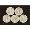 Image 2 : 5 ASSORTED TEEN'S MERCURY DIMES
