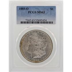 1885-O $1 Morgan Silver Dollar Coin PCGS MS63
