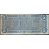 Image 2 : 1864 $5 Confederate States of America Note